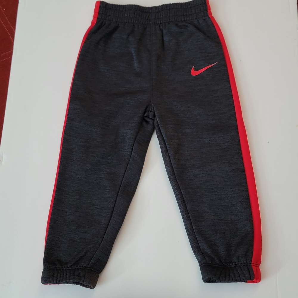 Nike Kids Charcoal and Red Joggers NWOT